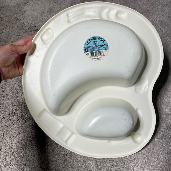 Vintage Poolside Chips and Dip Party Serving Bowl Ullman Company - Picture 3 of 4